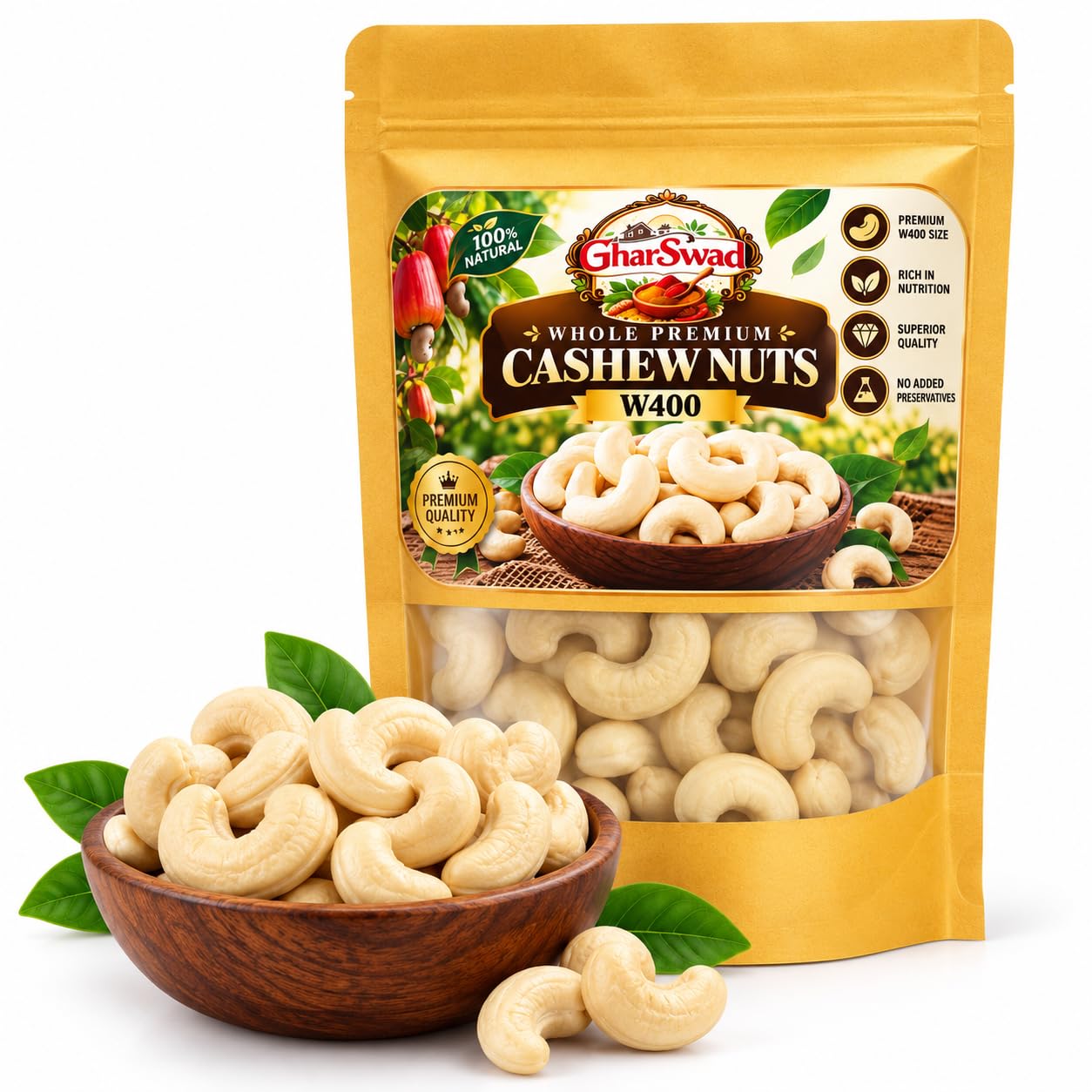 Gharswad whole cashews